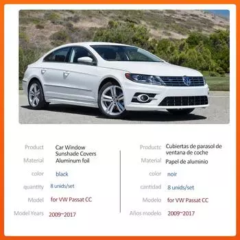 Автомобильный магнитный солнцезащитный козырек для Volkswagen VW Passat CC 2009~2017, шторка на лобовое стекло, солнцезащитный козырек, крышка люка на крыше, аксессуары 2009-2017