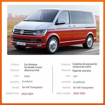 Автомобильный магнитный солнцезащитный козырек для Volkswagen VW Transporter Caravelle Multivan Kombi T6 2016~2024, солнцезащитный козырек на лобовое стекло, аксессуары для окон Wheelbase 3000 mm