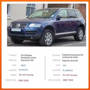 Автомобильный магнитный солнцезащитный козырек для Volkswagen VW Touareg 7L 2002~2010, шторка на лобовое стекло, солнцезащитный козырек, крышка люка, аксессуары 2002-2010