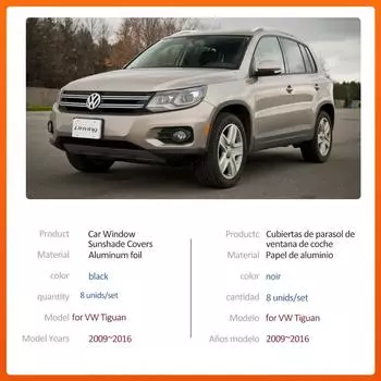 Автомобильный магнитный солнцезащитный козырек для Volkswagen VW Tiguan 5N 2009~2016 2010, шторка на лобовое стекло, люк, накладка на крышу, аксессуары 2009-2016