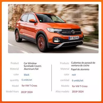 Автомобильный магнитный солнцезащитный козырек для Volkswagen VW T-Cross C11 Taigun 2019~2024, шторка на лобовое стекло, солнцезащитный козырек, аксессуары для окон 2019-2024