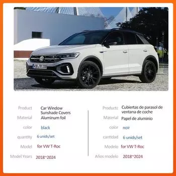 Автомобильный магнитный солнцезащитный козырек для Volkswagen VW T-Roc R-Line A11 D11 2018~2024, занавеска на лобовое стекло, солнцезащитный козырек, аксессуар для окна 2018-2024
