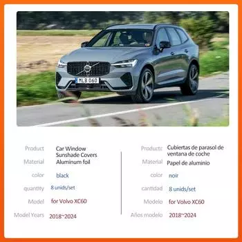 Автомобильный магнитный солнцезащитный козырек для Volvo XC60 D5 T4 T8 2018~2024 2019 Шторка на лобовое стекло Солнцезащитный козырек Крышка люка на крыше Аксессуары 2018-2024
