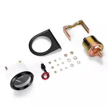 Автомобильный манометр для масла, установка 52 мм, автомобильный прибор для измерения давления масла, 0 ~ 100 фунтов на квадратный дюйм, масло чёрный