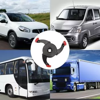 Автомобильный масляный фильтр ключ 3-х кулачковый ключ съемник ремонтные инструменты замена масла аксессуары для грузовика прицепа внедорожный 4x4 мотоцикл универсальный чёрный