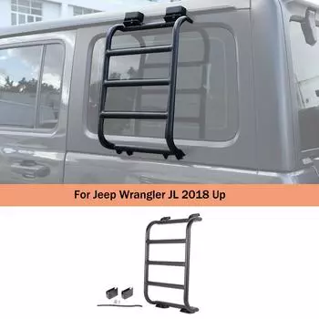 Автомобильный металлический удлинитель заднего окна, лестница, кронштейн полки для Jeep Wrangler JL 2018 Up, внешние аксессуары