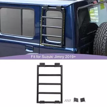 Автомобильный металлический удлинитель заднего окна, подъемная лестница, кронштейн полки для Suzuki Jimny 2019, 4-дверная версия, внешние аксессуары (Осталось)