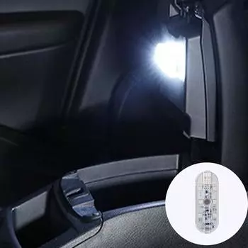 Автомобильный мигающий свет 7 цветовМотоциклетный габаритный свет USB-аккумулятор Датчик окружающего света для самолета белый