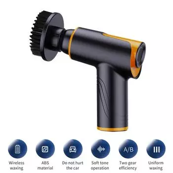Автомобильный мини-беспроводной полировщик, беспроводная полировальная машина с щеткой для ремонта царапин, портативные ручные инструменты для детализации автомобиля оранжевый