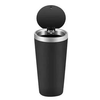 Автомобильный мини-держатель для стакана, портативный небольшой пластиковый мусорный бак для домашнего офиса, спальни, автомобильный мусорный ящик, мусорная корзина, органайзер для мусора чёрный
