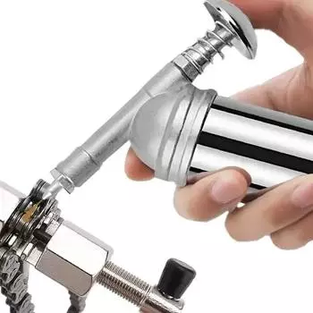 Автомобильный мини-инжектор для смазки, соединительный пистолет для смазки, прецизионный инжектор для смазки 1000 фунтов на кв. дюйм, масляный инжектор для мастерских, технического обслуживания серебряный