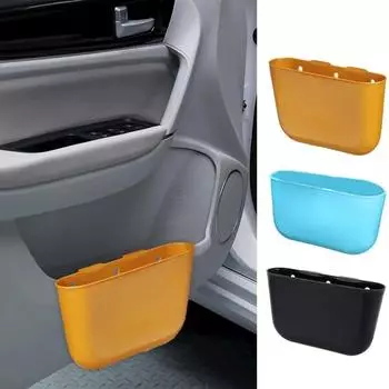 Автомобильный мини-мусорный бак, универсальный небольшой мусорный контейнер, ящик для мусора, органайзер для заднего сиденья автомобиля, ящик для хранения телефона, напитков и карточек коричневый