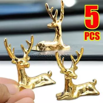 Автомобильный мини-олень, украшение, универсальная центральная консоль, приборная панель, скандинавский стиль, подвеска в виде лося, аксессуары для салона автомобиля своими руками, декоративные