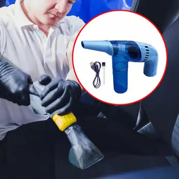 Автомобильный мини-пылесос настольный, пылесос-воздуходувка легкий, портативный ручной для