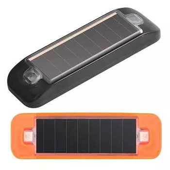 Автомобильный мини-светодиодный предупредительный световой сигнал солнечной безопасности, 12 В, задний сигнальный светильник для мотоцикла и велосипеда, водонепроницаемые автоаксессуары чёрный