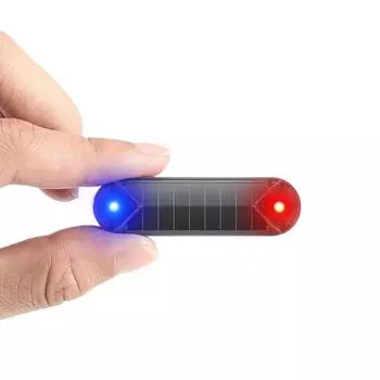 Автомобильный мини светодиодный солнечный предупреждающий световой сигнал ночной безопасности имитация сигнализации беспроводной противоугонный предупреждающий фонарь стробоскоп имитация сигнализации лампа