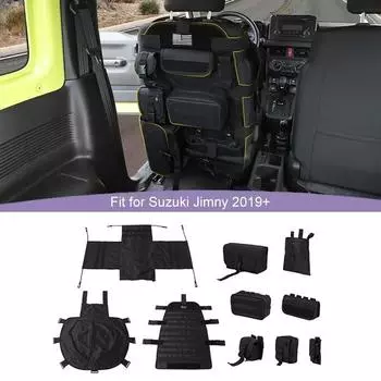 Автомобильный многофункциональный чехол на переднее сиденье, сумка для хранения, подходит для универсальных автомобилей, Jeep, Jimny, Ford, укладки, уборки