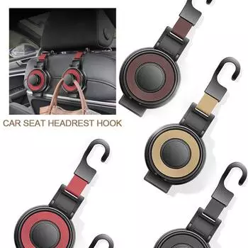 Автомобильный многофункциональный держатель для стакана с водой, крючок для подголовника автомобильного сиденья, органайзер для заднего сиденья, вешалка для сумочки, аксессуары для салона автомобиля