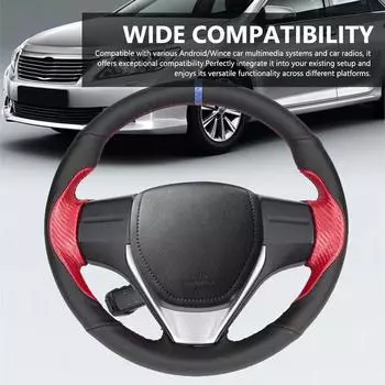 Автомобильный многофункциональный контроллер рулевого колеса 7 клавиш Универсальная кнопка управления рулевым колесом для чёрный