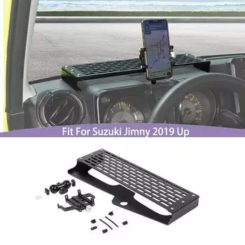 Автомобильный многофункциональный расширяемый держатель для мобильного телефона, кронштейн для GPS-навигатора, подходит для Suzuki Jimny 2019, аксессуары для салона из алюминиевого сплава