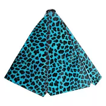 Автомобильный модифицированный кожаный универсальный чехол для головки редуктора, пылезащитный чехол с леопардовым принтом, ручная ручка переключения передач, чехол для переключения передач красный