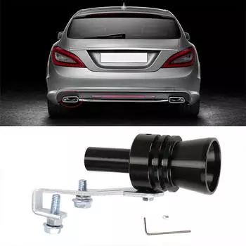 Автомобильный модифицированный оповещатель выхлопной трубы мотоцикла, модифицированный турбосвисток, универсальный хвостовой свисток чёрный