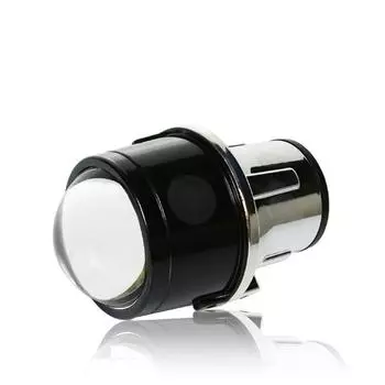 Автомобильный модифицированный универсальный 2,5-дюймовый автомобильный двойной светильник с противотуманными фарами в сборе, линзы дальнего и ближнего света, противотуманные фары, золотой свет