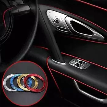 Автомобильный молдинг украшения гибкие полосы 3/5/10M дверной край в универсальной автомобильной формовочной линии декоративные аксессуары DIY украшения