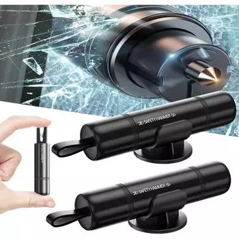 Автомобильный молоток аварийного выхода аварийный инструмент для аварийного выбивания оконный резак для аварийного выбивания автомобильных стекол спасательный аварийный 1-pack