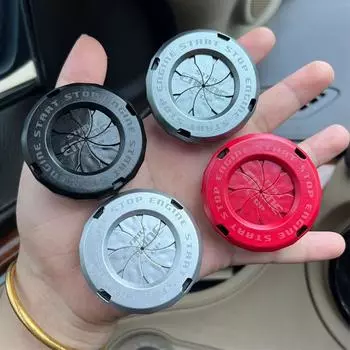 Автомобильный мото-двигатель, кнопка запуска, остановки, крышка, переключатель зажигания, поворотный защитный колпачок, украшение интерьера, наклейка-декор синий