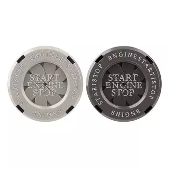 Автомобильный мото-двигатель, кнопка запуска, остановки, крышка, переключатель зажигания, вращающаяся защитная крышка лезвия, украшение интерьера, декоративная наклейка