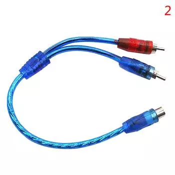 Автомобильный Mp3 аудио RCA Y разветвитель кабель адаптер шнур конвертер для автомобильного усилителя Aux