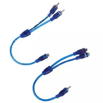 Автомобильный MP3 аудио RCA Y разветвитель кабель адаптер шнур конвертер для автомобильного усилителя AUX