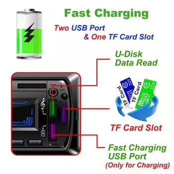 Автомобильный MP3-плеер 1 Din, автомобильный радиоприемник, автомобильный аудиоплеер, FM-радио, авто MP3-стерео, AUX USB TF, Bluetooth, авторадио 538 538 car radio