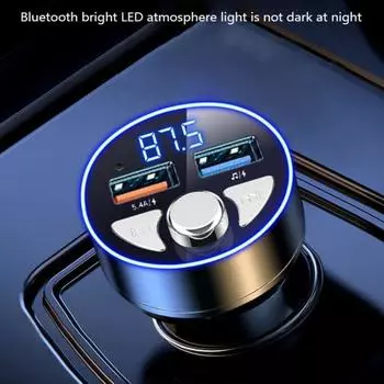 Автомобильный MP3-плеер Автомобильный Bluetooth-приемник Мобильный телефон Навигация Звонок Автомобильное зарядное устройство Вспышка Зарядка Автомобиль Универсальный чёрный