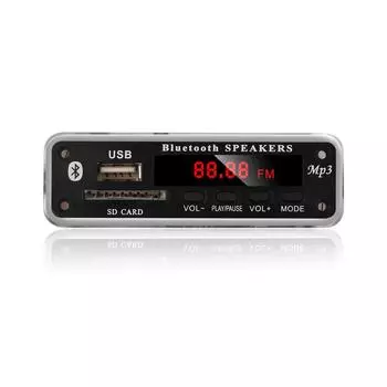 Автомобильный MP3-плеер Bluetooth WMA декодер плата 5 В/12 В беспроводной аудиомодуль поддержка USB SD AUX FM автомобильный радиомодуль с цветным экраном