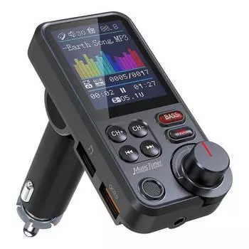 Автомобильный Mp3-плеер Bt93, комплект громкой связи, беспроводной Bluetooth-совместимый FM-передатчик Aux Qc3.0 Fast
