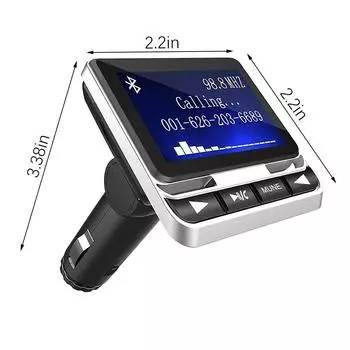 Автомобильный MP3-плеер с дистанционным управлением, аудиоадаптер, беспроводное зарядное устройство USB, совместимый с Bluetooth V2.0, аудиоадаптер CHINA