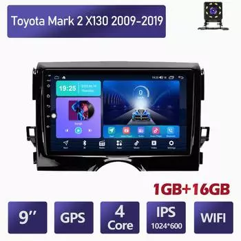 Автомобильный мультимедийный плеер Android 2 Din для Toyota Mark 2 X130 2009-2019, головное устройство, стерео GPS-навигация, BT, WIFI, 116 ГБ 1+16GB