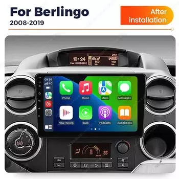 Автомобильный мультимедийный проигрыватель Android для Citroen Berlingo 2 B9 Peugeot Partner 2008-2018 GPS Carplay Авто Радио BT 2Din Стерео Ресивер