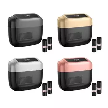 Автомобильный мусорный бак с крышкой и мусорными мешками Мусорный контейнер для мусора Герметичная мусорная корзина для офисов и автомобилей золотой