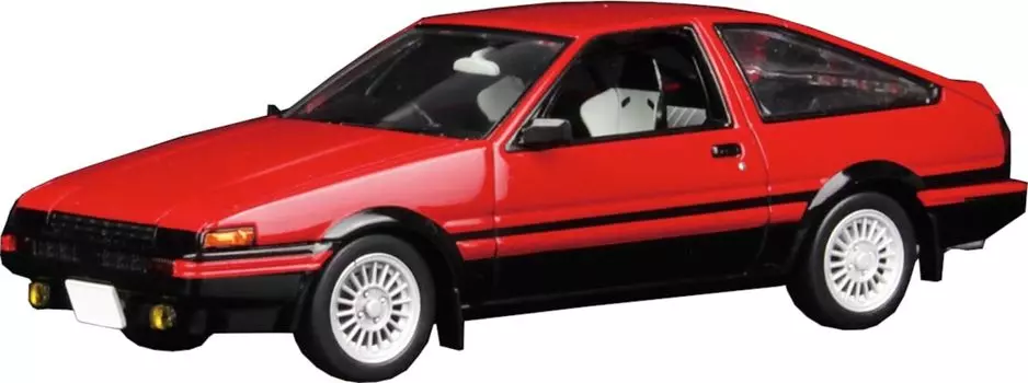 Автомобильный набор Toyota Sprinter Trueno AE86 High Flash двухцветная пластиковая модель MN02 Platts/MONO 1/32 (Красный и черный) (Машина)