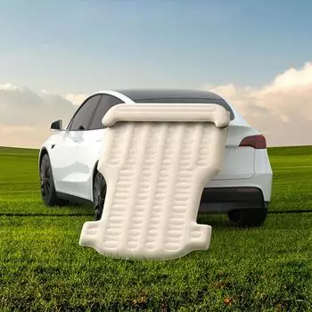 Автомобильный надувной матрас для автомобиля Tesla Model Y, самонадувающийся матрас, дорожная спальная кровать, портативный кемпинг на открытом воздухе серый