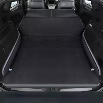 Автомобильный надувной матрас, походная кровать, багажник для внедорожника, спальный артефакт, матрас, задняя дорожная кровать, подушка для кемпинга коричневый