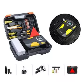 Автомобильный надувной насос, небольшой автомобильный портативный автомобиль с электрическими шинами, высокая мощность, 12 В, надувной насос, трубка насоса