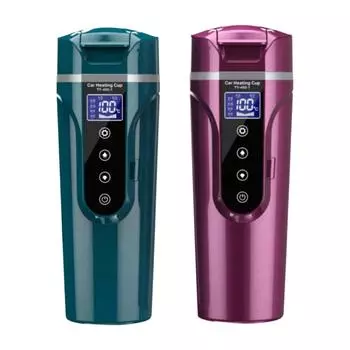 Автомобильный нагревательный элемент для электрочайника, для работы, школы, кемпинга, кружка для кофе из нержавеющей стали 304, электрический нагревательный элемент для воды зелёный