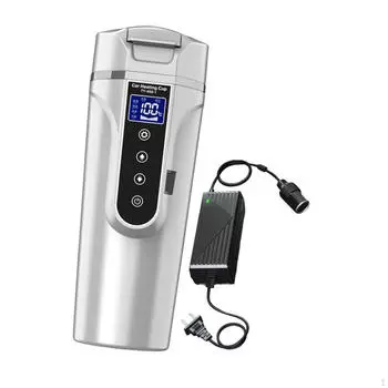 Автомобильный нагревательный стаканчик для быстрого кипячения воды для поездок в офис на открытом воздухе белый белый