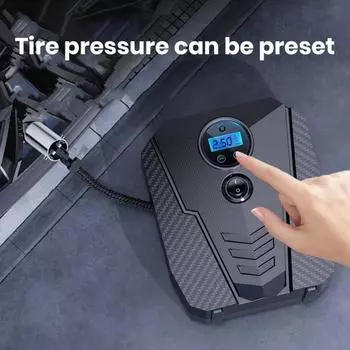 Автомобильный накачиватель шин, цифровой/указатель, манометр в шинах, светодиодный светильник, портативный универсальный автомобильный насос для шин мотоцикла, велосипеда, электрический воздушный компрессор B