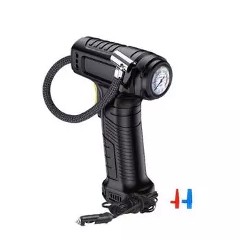 Автомобильный накачиватель шин, проводной, мощный светодиодный светильник высокого давления, портативный универсальный автомобильный насос для шин мотоцикла, велосипеда, воздушный компрессор, автомобильные принадлежности A