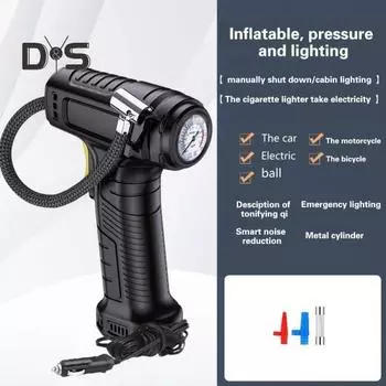 Автомобильный накачиватель шин, проводной, мощный светодиодный светильник высокого давления, портативный универсальный автомобильный насос для шин мотоцикла, велосипеда, воздушный компрессор, автомобильные принадлежности